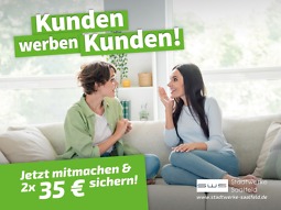 Bild von Kunden werben Kunden